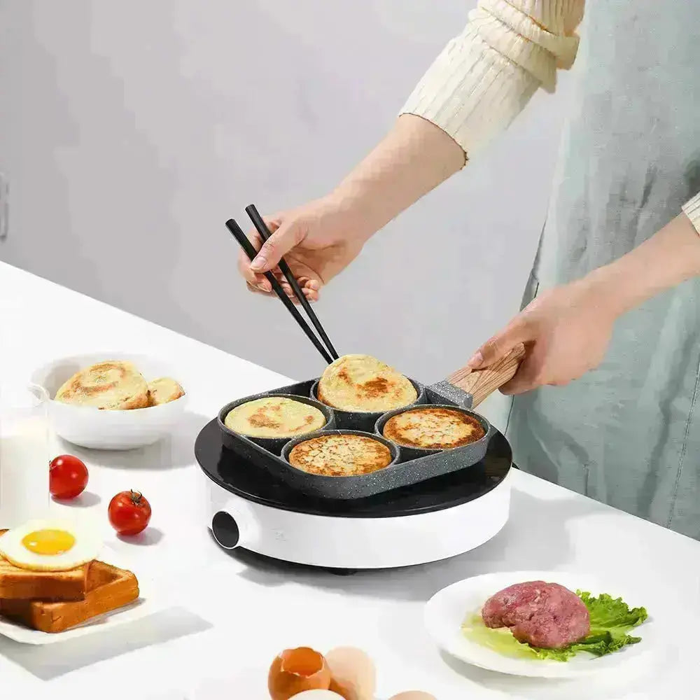 4 Hole Egg Frying Pan - HuxoHome