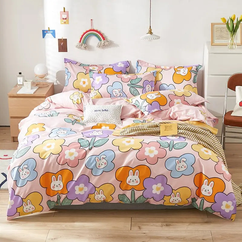 Cartoon Girls Bedding Sets - HuxoHome