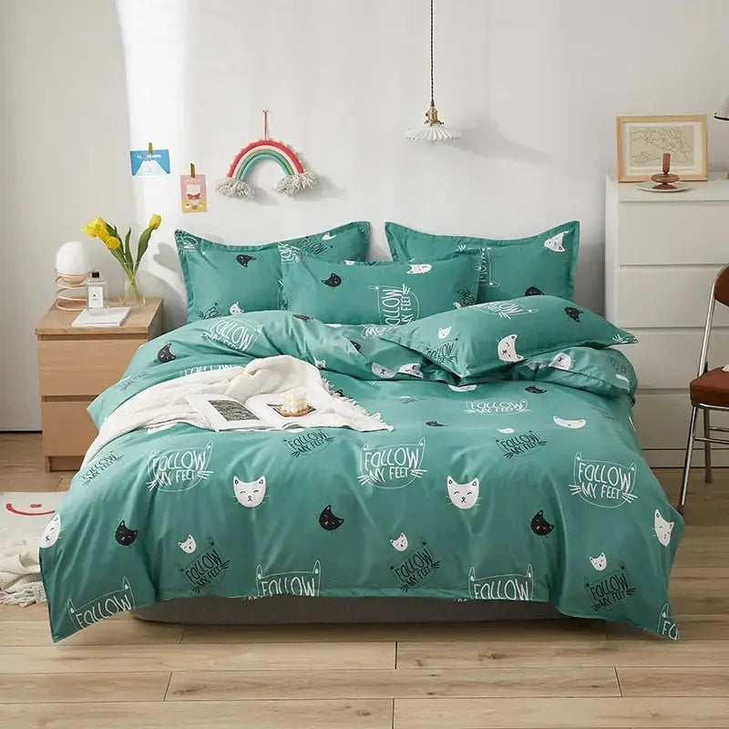 Colorful Cartoon Girls Bedding Sets for a Playful Bedroom