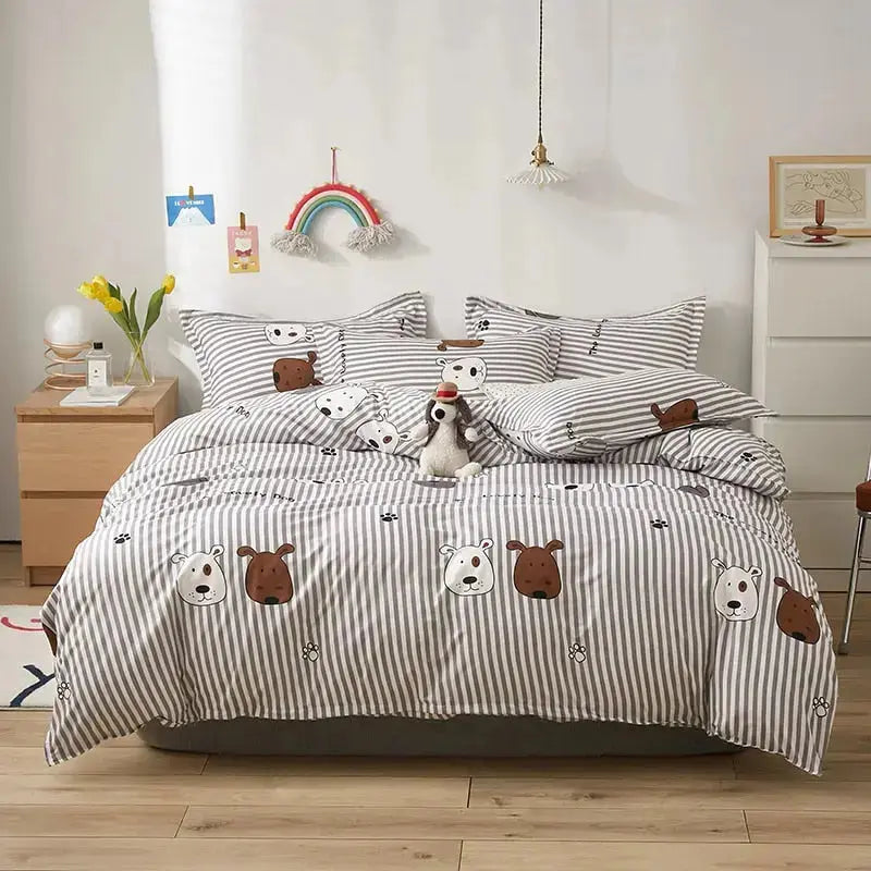 Cartoon Girls Bedding Sets - HuxoHome