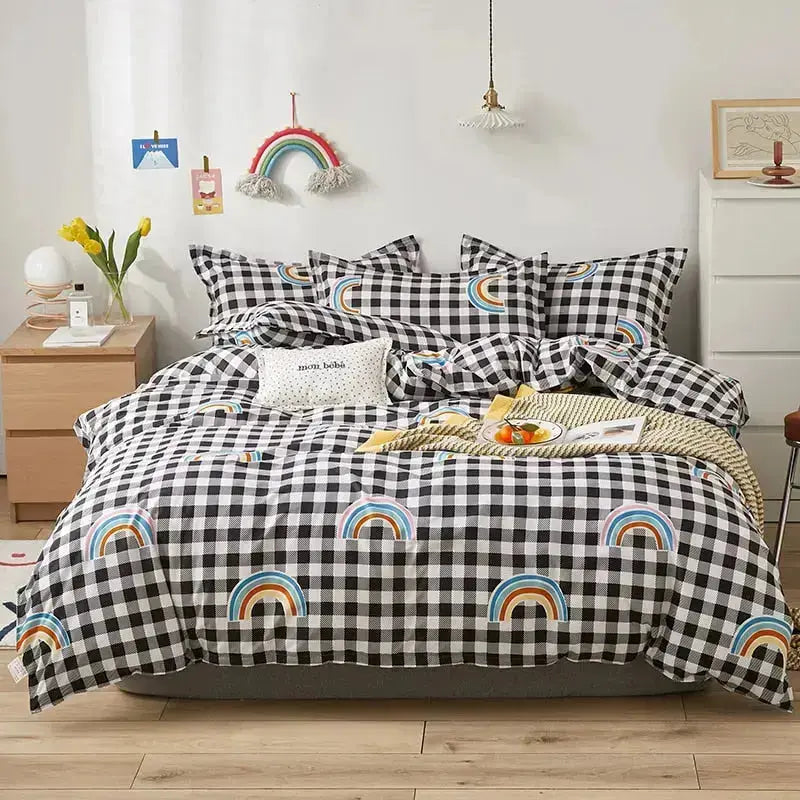 Colorful Cartoon Girls Bedding Sets for a Playful Bedroom