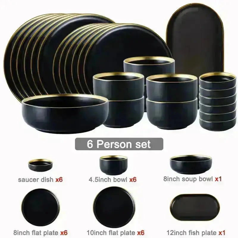 Ceramic Dinnerware Sets - HuxoHome