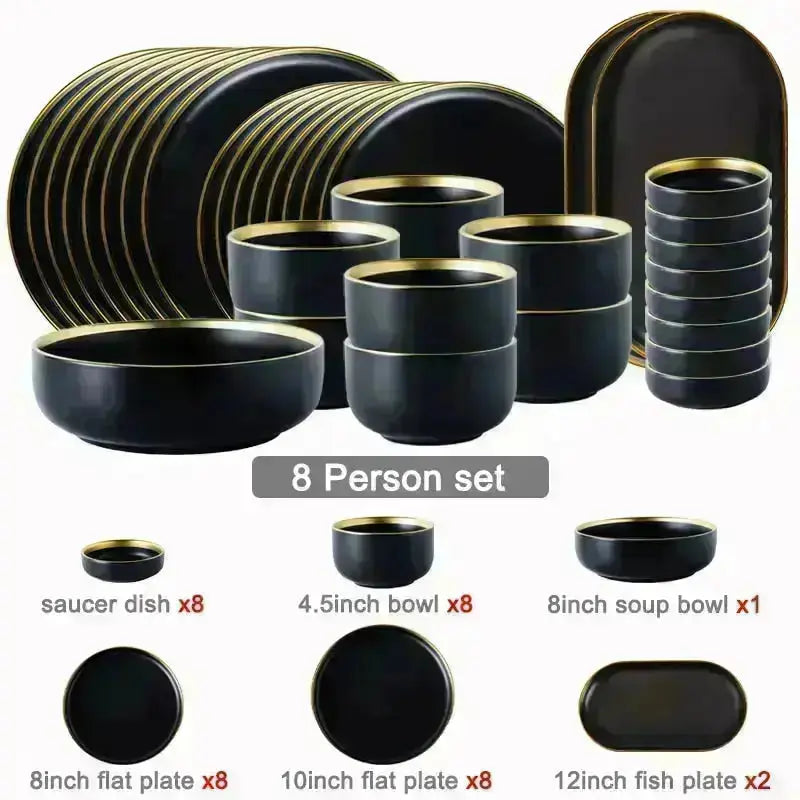 Ceramic Dinnerware Sets - HuxoHome