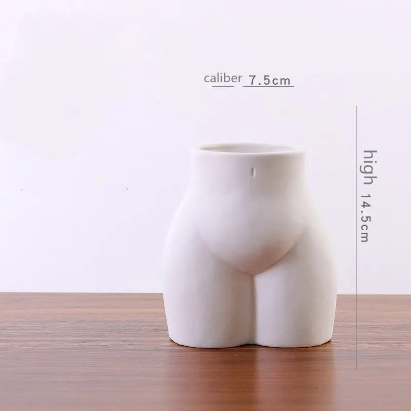 Ceramic Human Body Shape Vase - HuxoHome