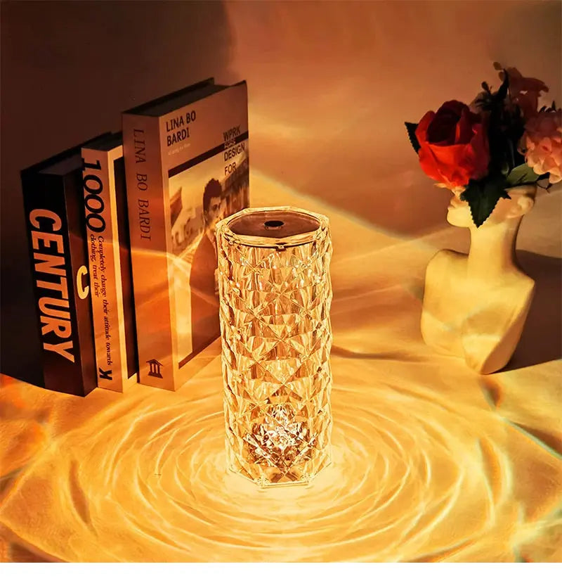 Modern Decorative Rechargeable Battery Crystal LED Table Lamp Atmosphere  Lamp