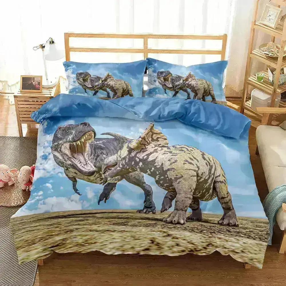 Dino Dreamland Bedding Set for Playful Sleep