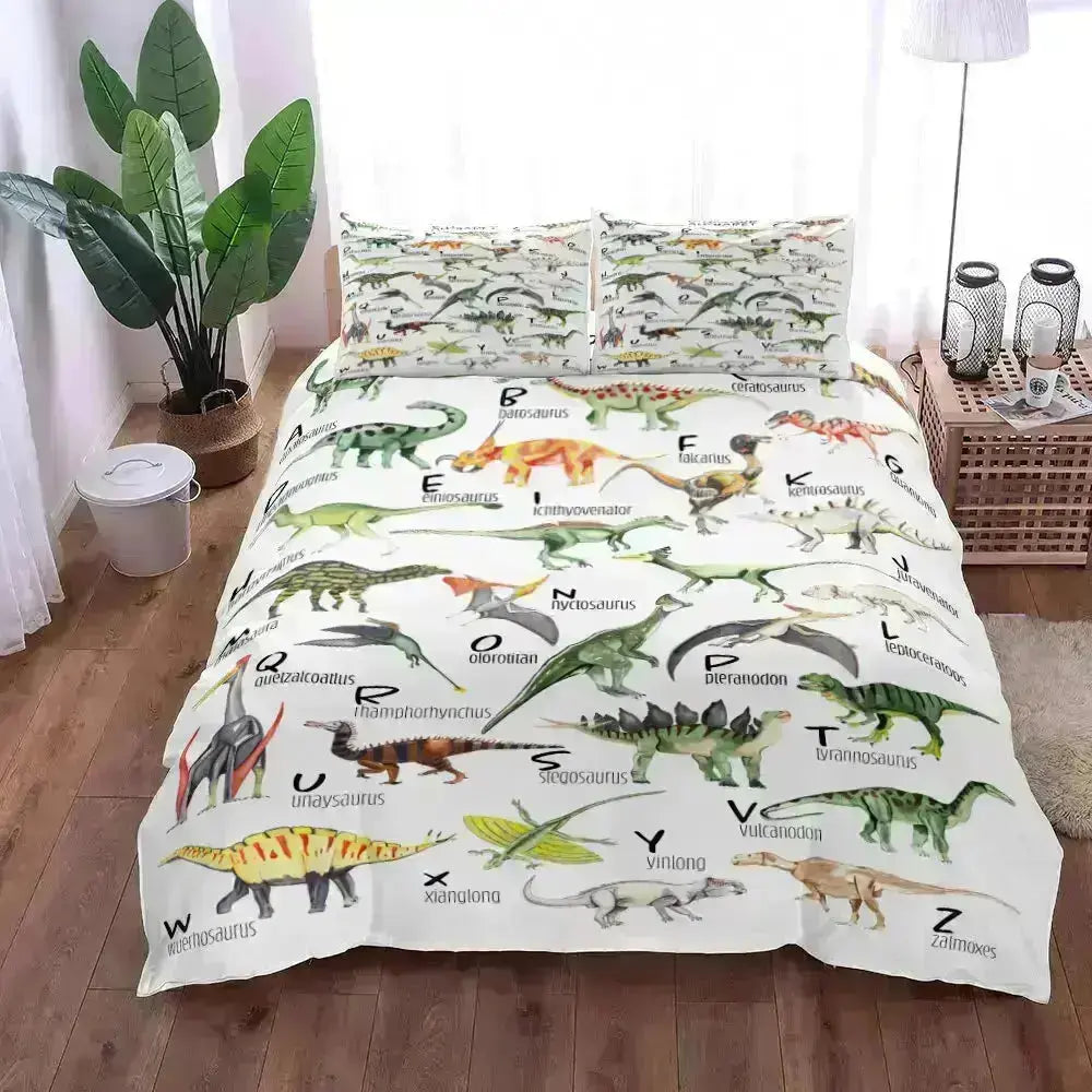 Dino Dreamland Bedding Set for Playful Sleep