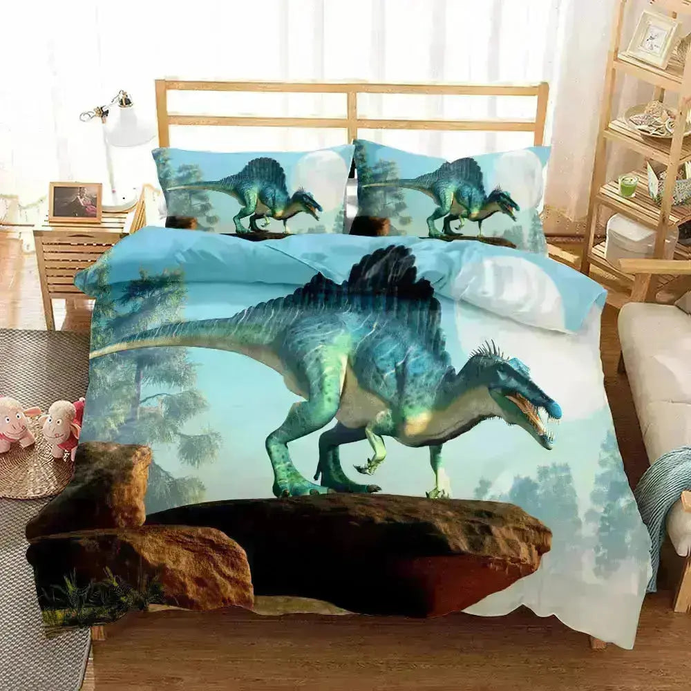 Dino Dreamland Bedding Set for Playful Sleep