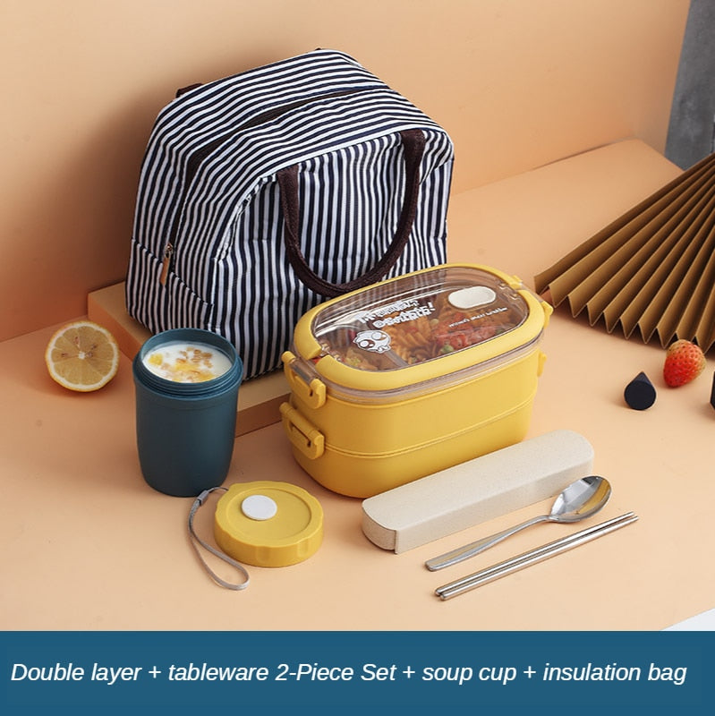 Stainless Steel Insulated Lunch Box - HuxoHome