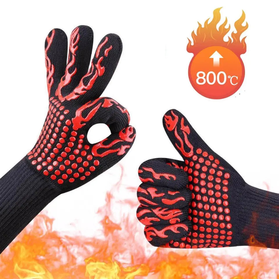 Heat Resistant Oven Mitts - HuxoHome