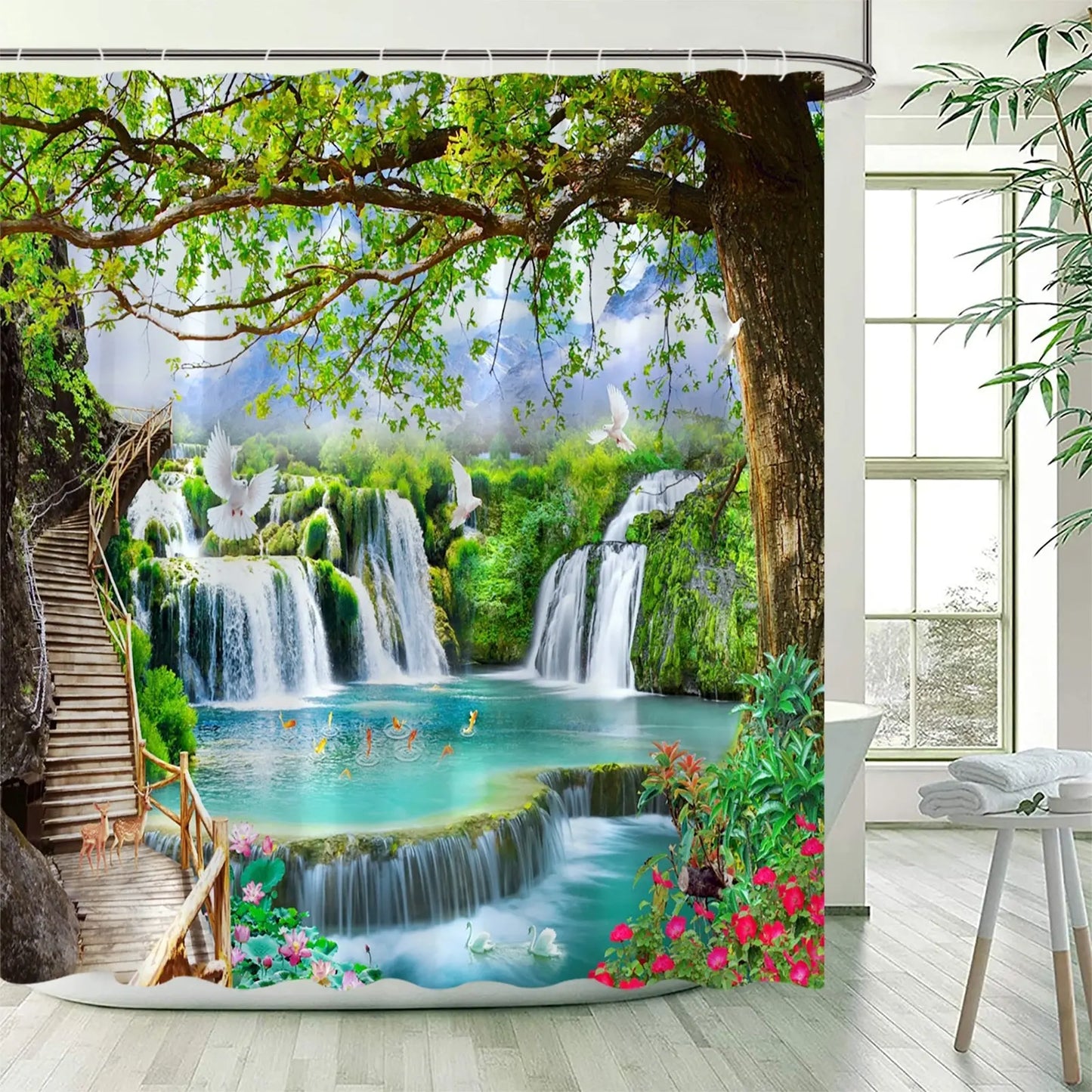 Landscape Shower Curtains - HuxoHome