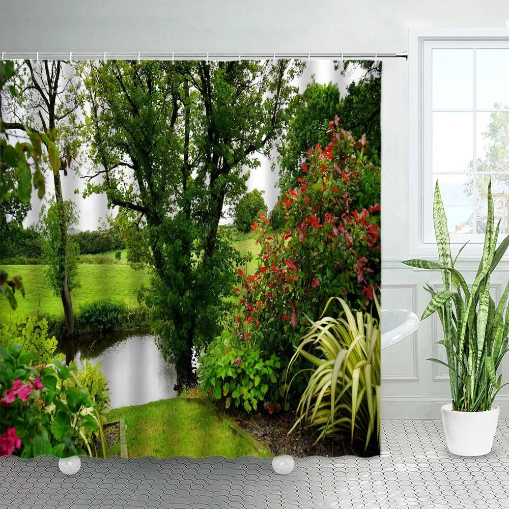 Landscape Shower Curtains - HuxoHome