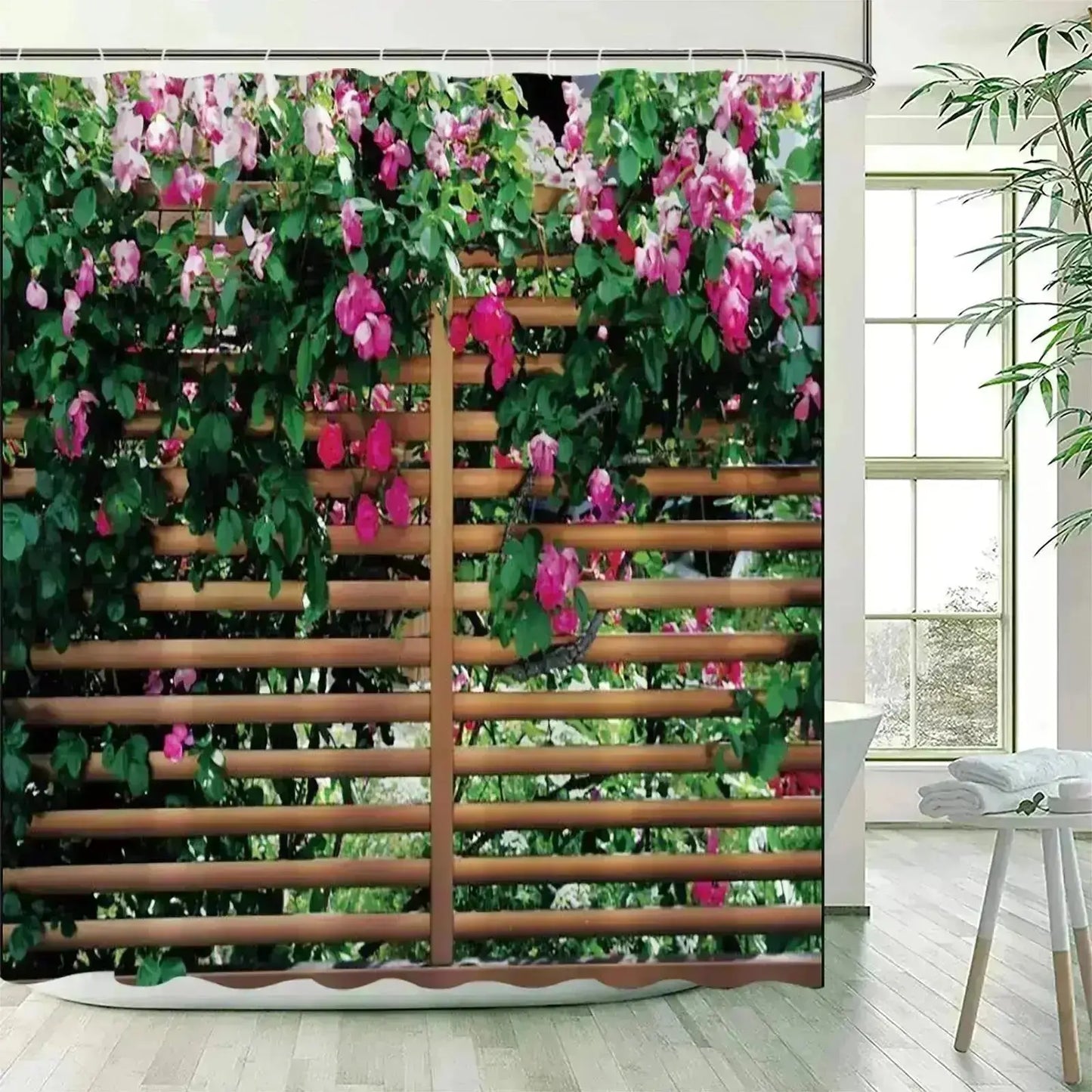 Nature-Inspired Landscape Shower Curtains - Bathroom Refresh