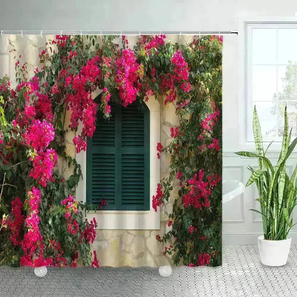 Nature-Inspired Landscape Shower Curtains - Bathroom Refresh