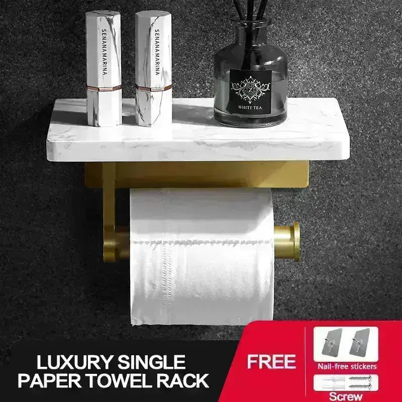 Marble Toilet Paper Holder - HuxoHome