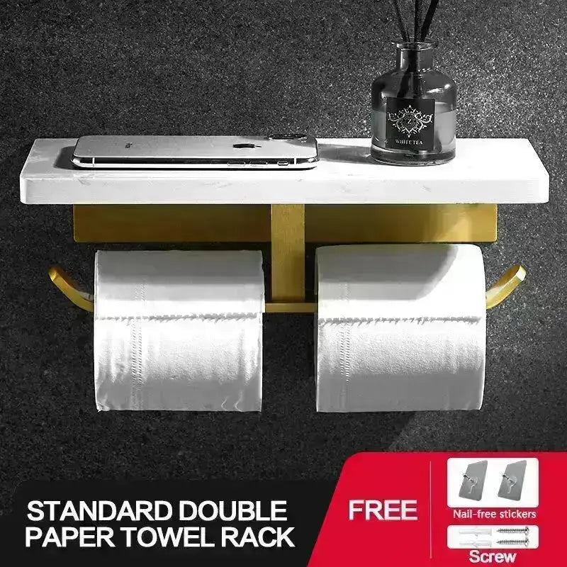 Marble Toilet Paper Holder - HuxoHome