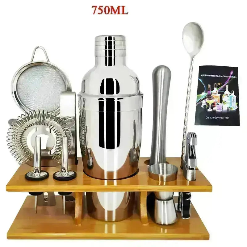 Stainless Steel Cocktail Shaker Set - HuxoHome