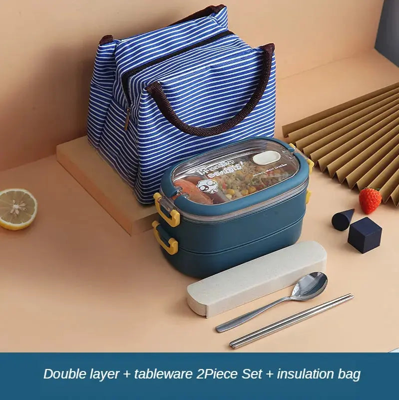 Stainless Steel Insulated Lunch Box - HuxoHome