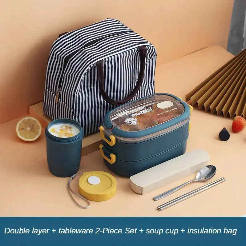 Stainless Steel Insulated Lunch Box - HuxoHome