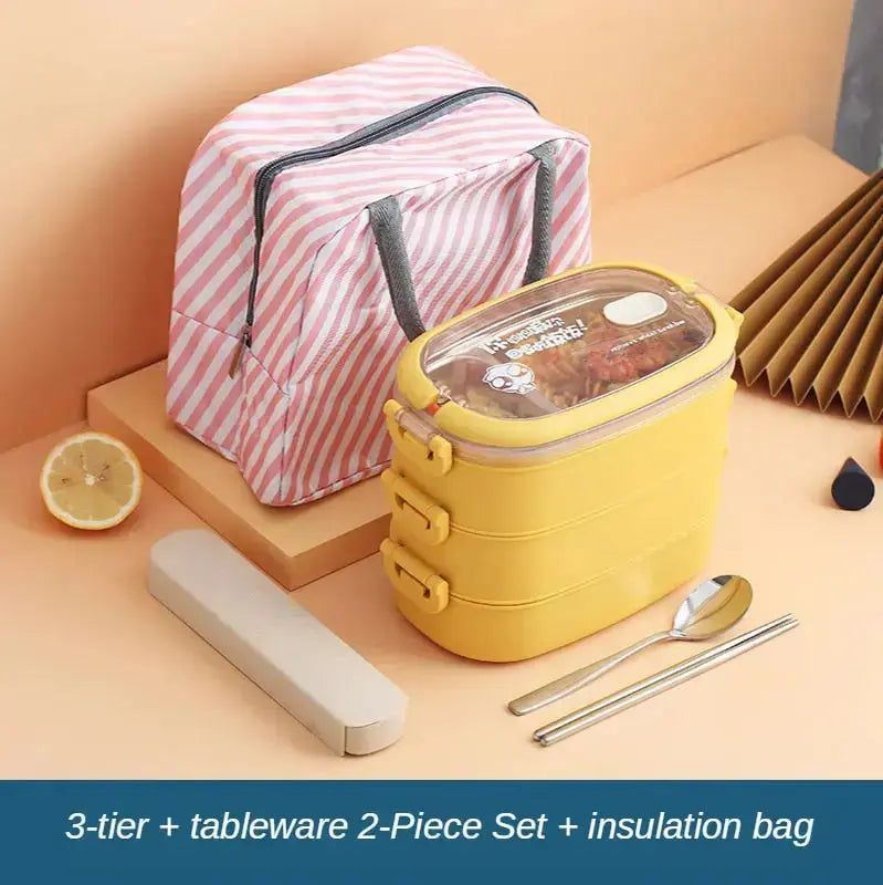 Stainless Steel Insulated Lunch Box - HuxoHome