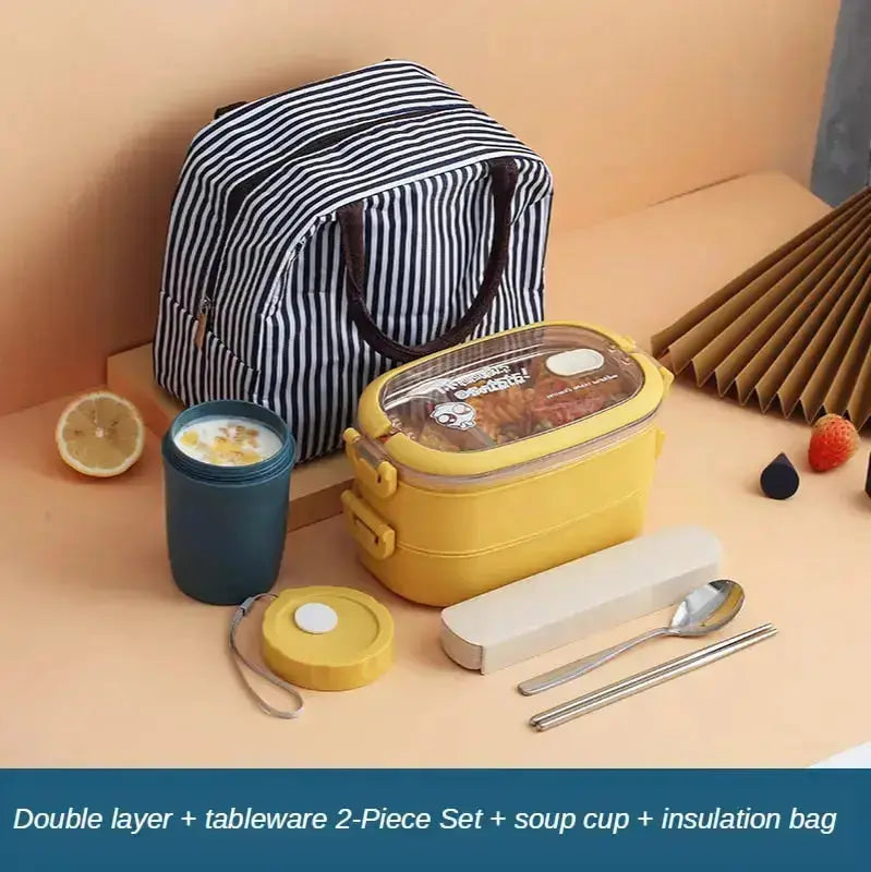 Stainless Steel Insulated Lunch Box - HuxoHome