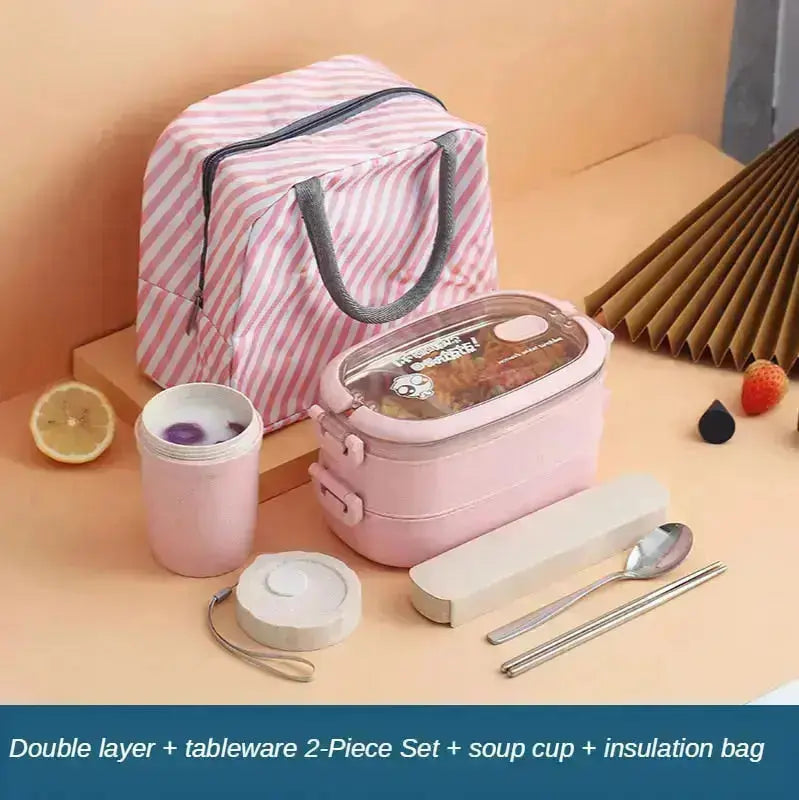 Stainless Steel Insulated Lunch Box - HuxoHome