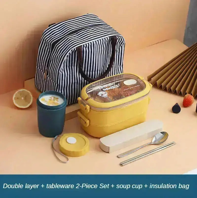 Stainless Steel Insulated Lunch Box - HuxoHome