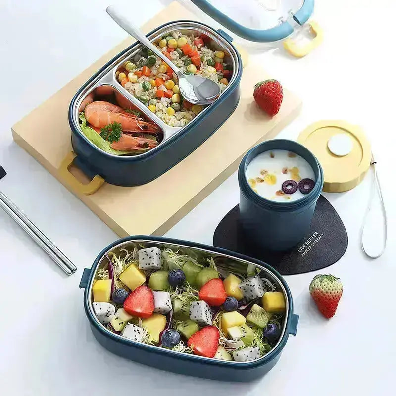 Stainless Steel Insulated Lunch Box - HuxoHome