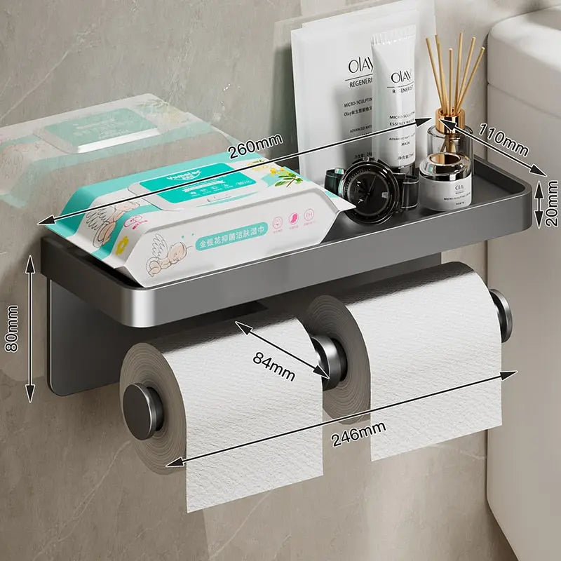 Stainless Steel Toilet Paper Holder - HuxoHome