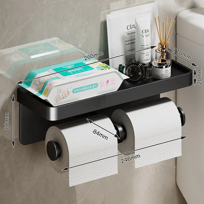 Stainless Steel Toilet Paper Holder - HuxoHome