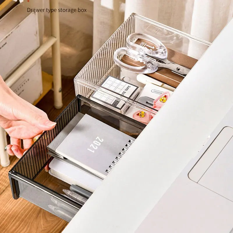 Under Desk Drawer Storage Box - HuxoHome