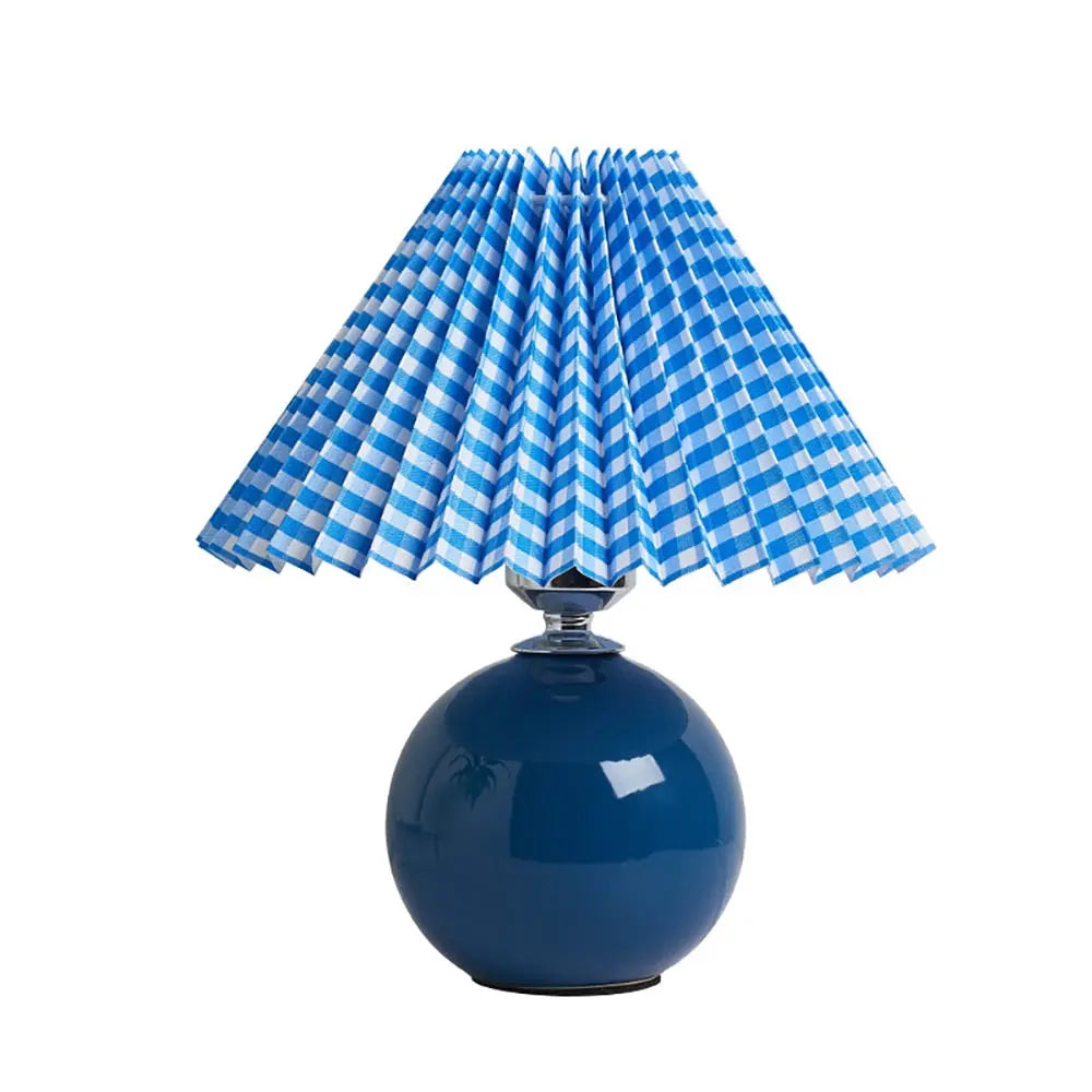 Vintage Pleated Table Lamp - HuxoHome