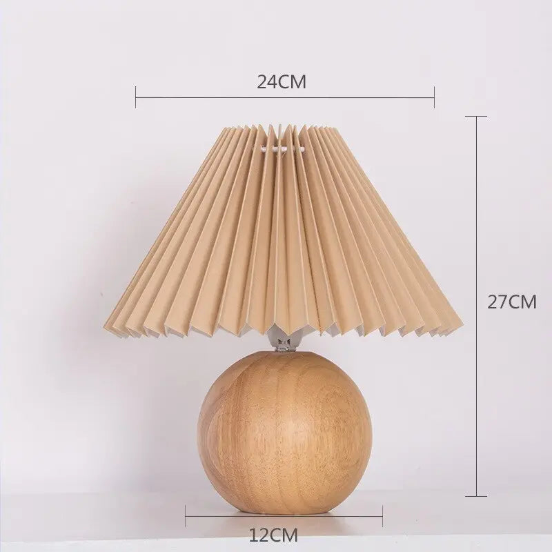 Vintage Pleated Table Lamp - HuxoHome