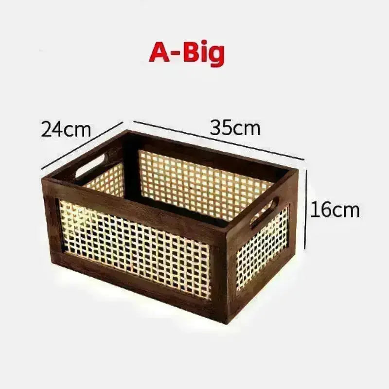 Wooden Storage Basket - HuxoHome