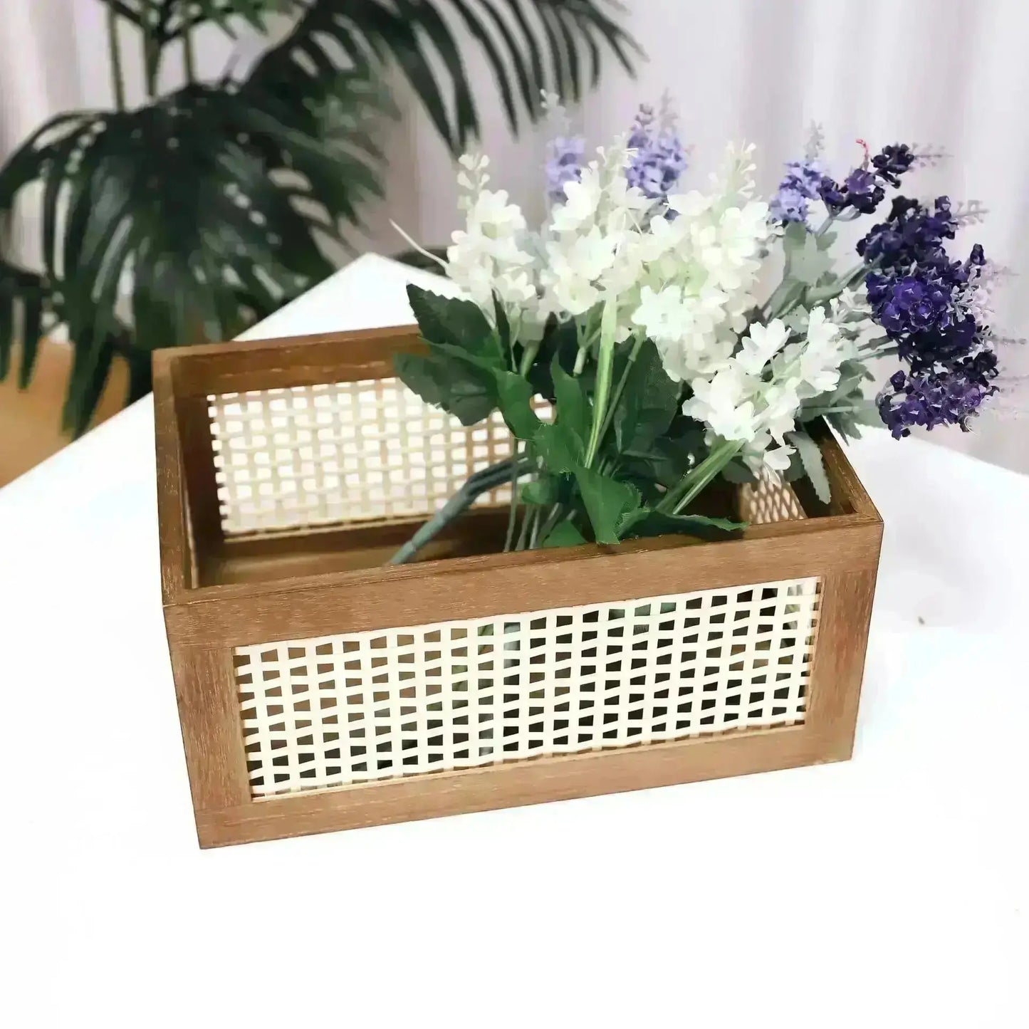 Wooden Storage Basket - HuxoHome